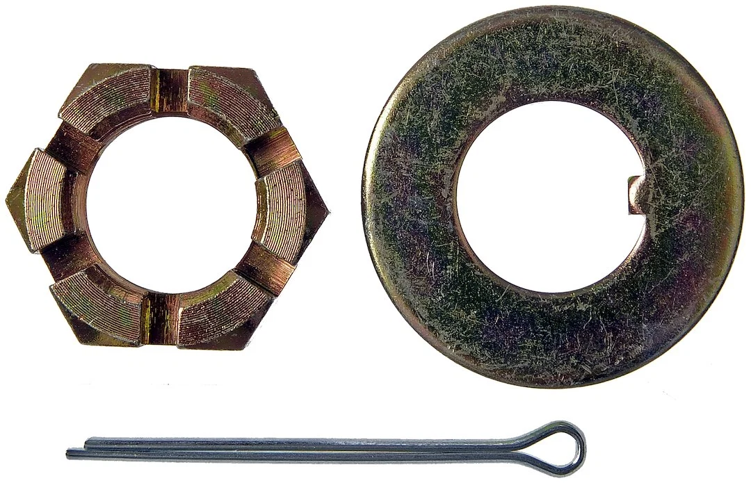 05110 – DORMAN Spindle Nut, OE Replacement 27/32 Inch - 20 Thread With Cotter Pin/ Nut/ Washer - view 2